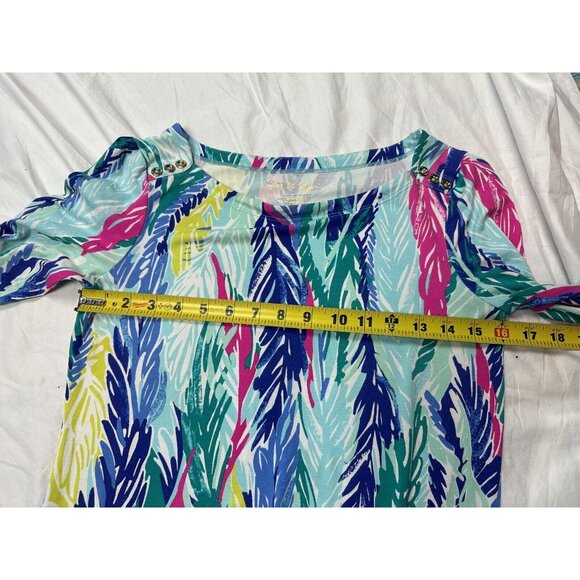 Lilly Pulitzer Light As A Feather Sophie Bodycon Dress Multicolor Stretch Sz S - Picture 9 of 10
